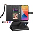 thumbnail image 1 of for iPhone 14 Plus Case, iPhone 14 Plus Wallet Case, iPhone 14 Plus Leather Case, EBIZCITY PU Leather Folio Flip Cover Magnetic Closure TPU Shockproof Protective Case Kickstand Strap -Black, 1 of 11