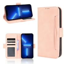 iPhone 14 Plus Case, Wallet case for iPhone 14 Plus 6.7", PU Leather Folio Protective Phone Cover Magnetic Closed Bumper Soft TPU Shockproof Flip Case for Apple iPhone 14 Plus 2022, Pink