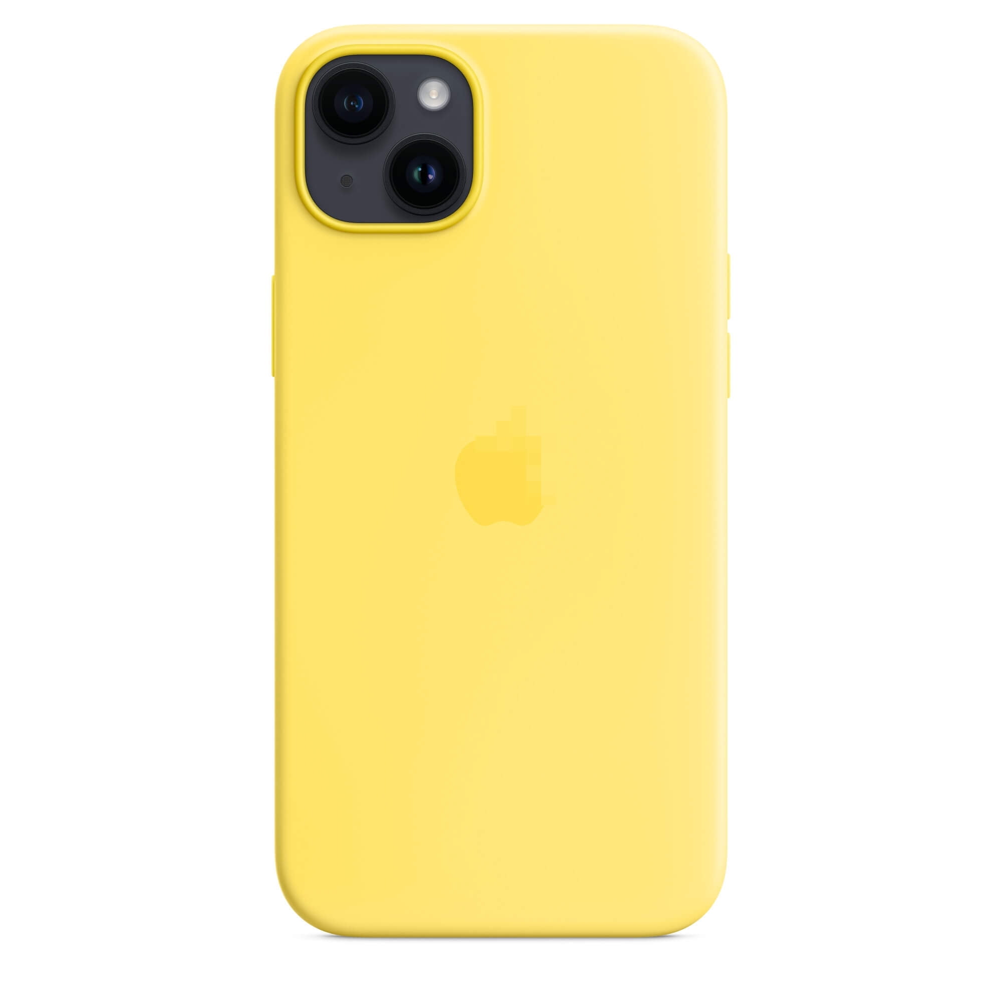 iphone 14 plus yellow silicone case