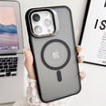 thumbnail image 1 of for iPhone 14 Plus Magnetic Case, Compatible with MagSafe [Built-in Camera Ring Stand] Transparent Classic Kickstand Protective Case for iPhone 14 Plus for Women Men Girl Gift, Black, 1 of 8