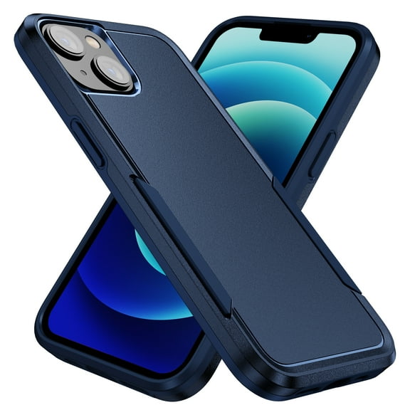 For iPhone 14 Plus Phone Case,Wireless Charging Hard PC Protection Soft TPU Heavy Duty Anti-Fingerprint Shockproof Back Case For iPhone 14 Plus for Men and Women,
Blue