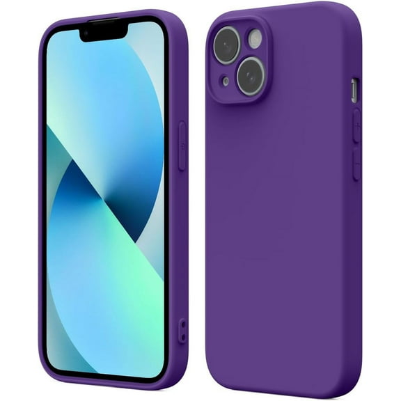 for iPhone 14 Plus Phone case, Advanced Silicone Phone case, Full Body Anti-Shock Protection, wear-Resistant and Anti-Scratch, a Variety of Fashionable Colors - Deep Purple