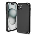 thumbnail image 1 of For iPhone 14 Plus Wallet Case with Card Holder Kickstand Dual Layer Magnetic Hidden 2 Credit Card Slots Raised Edges Camera Protection Hard PC+TPU Phone Case for i14 Plus,Black, 1 of 9