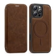 thumbnail image 1 of for iPhone 14 Plus Wallet Case, Compatible with MagSafe, Support Wireless Charging, Slim Fit Premium PU Leather Flip Folio Cover with Card Slots Case Wallet for iPhone 14 Plus - Coffee, 1 of 9