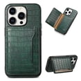thumbnail image 1 of for iPhone 14 Plus Wallet Case, Luxury Ultra Slim Shockproof PU Leather Card Holder Kickstand Double Magnetic Protective Cover for iPhone 14 Plus - Green, 1 of 6