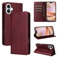 thumbnail image 1 of for iPhone 14 Plus Wallet Case with RFID Blocking Credit Card Holder, Magnetic Closure PU Leather Folio Flip Kickstand Shockproof Cover Women Men for iPhone 14 Plus,Winered, 1 of 8