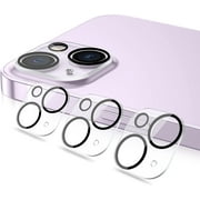 iPhone 14 Plus & iPhone 14 Camera Lens Protector, Bubbles Free HD Tempered Glass Lens Screen Cover Film Compatible with iPhone 14 Plus / 14 Accessories Clear 3-Pack
