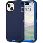 iPhone 14 Plus / iPhone 15 Plus Case Cover Dual Layer Rugged / Heavy Duty / Shockproof 6.7" Navy