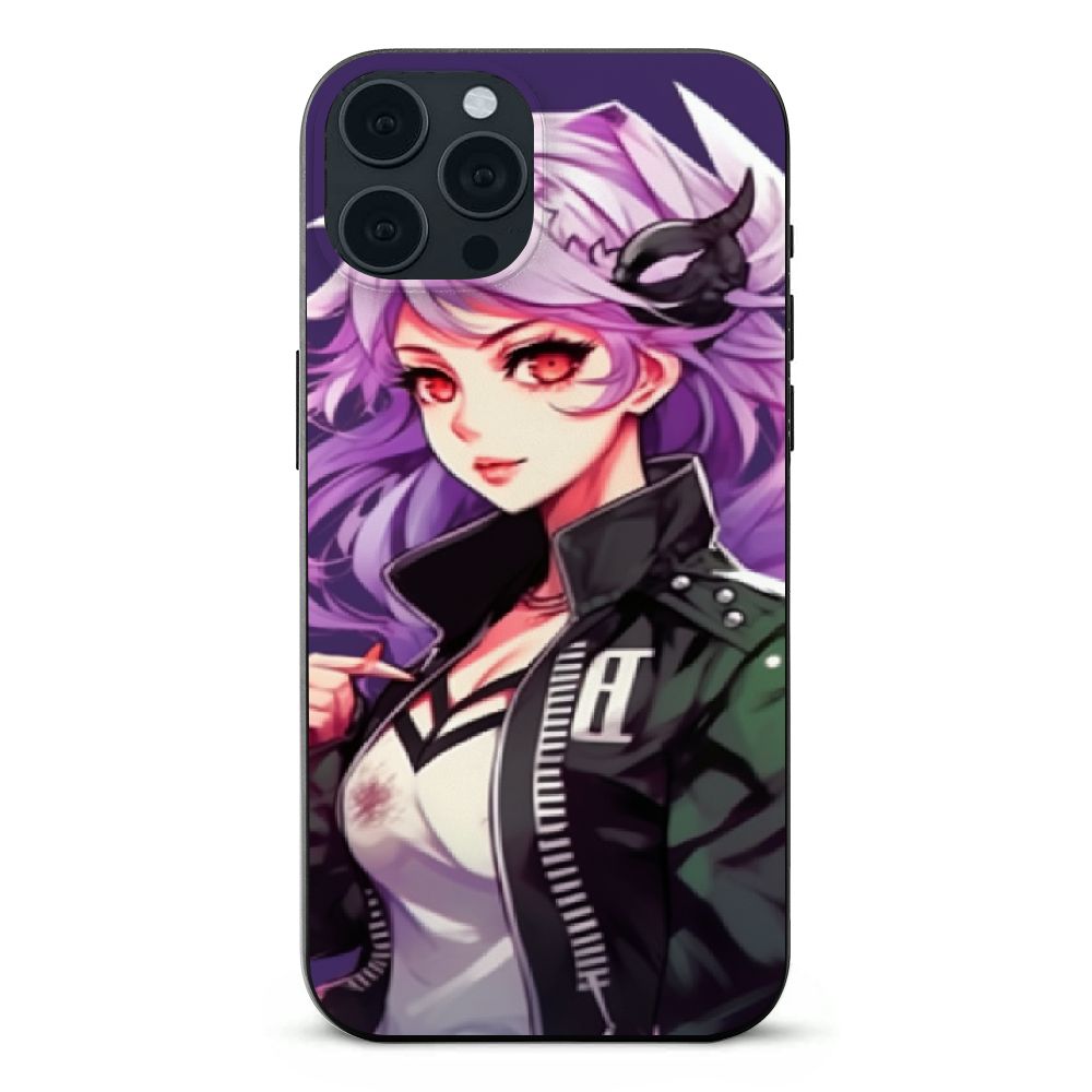 iPhone 14 Pro Anime Goth Grunge Demon Girl Waifu Horror Alt Aesthetic