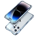 thumbnail image 1 of for iPhone 14 Pro Bumper, Aluminum Metal Frame Shockproof & Carbon Fiber Back Patch & Lens Protector Shock Absorbent Raised Edge Protection for iPhone 14 Pro 6.1 inch - Blue, 1 of 12