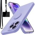 thumbnail image 1 of for iPhone 14 Pro Case,Built-in 360° Rotatable Ring Holder|Anti-Scratch Soft Microfiber Lining|Support Car Mount|iPhone 14 Pro Phone Case Cover for Girls Women Purple 10-ip14p-03, 1 of 8
