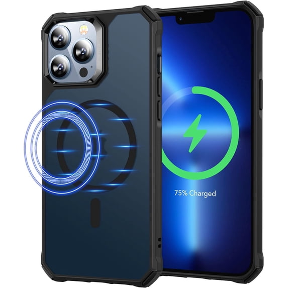 for iPhone 14 Pro Case, Compatible with MagSafe, Shockproof Military-Grade Protection, Yellowing Resistant, Magnetic Phone Case for iPhone 14 Pro, Classic Hybrid Case (HaloLock),