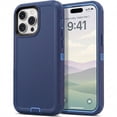 thumbnail image 1 of iPhone 14 Pro Case Cover Dual Layer Rugged / Heavy Duty / Shockproof 6.1" Navy, 1 of 6
