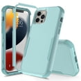 thumbnail image 1 of for iPhone 14 Pro Case, Defender Case Compatible with iPhone 14 Pro Case, Hybrid Heavy Duty Military Grade Full-Body Drop Shockproof Dustproof 3-Layers Rugged Protective Phone Cover, 
Green, 1 of 5