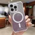 thumbnail image 1 of for iPhone 14 Pro Case Glitter [Compatible with MagSafe] Soft TPU Plating Luxury Bling Case Shockproof Anti-Scratch Slim Magnetic Cover for iPhone 14 Pro - Darkpurple, 1 of 8