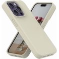thumbnail image 1 of for iPhone 14 Pro Case, Liquid Silicone Case, Full Body Protective Cover, Shockproof, Slim Phone Case, Anti-Scratch Soft Microfiber Lining, 6.1 inch (Stone), 1 of 8