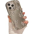 thumbnail image 1 of for iPhone 14 Pro Case, [Shiny Chrome Silver Heart][Mirror Creative Phone Case][Stylish Plated 3D Heart] Soft TPU Drop and Shock Resistant for Women and Girls 6.1", 1 of 6