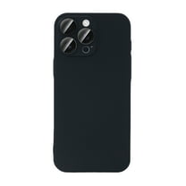 for iPhone 14 Pro Case Slim Fit with Camera Lens Protector, Shockproof PC Hard Back Cover, Skin-Friendly Anti-Fingerprint Lightweight Drop Protective Phone Case for Men and Women, Black