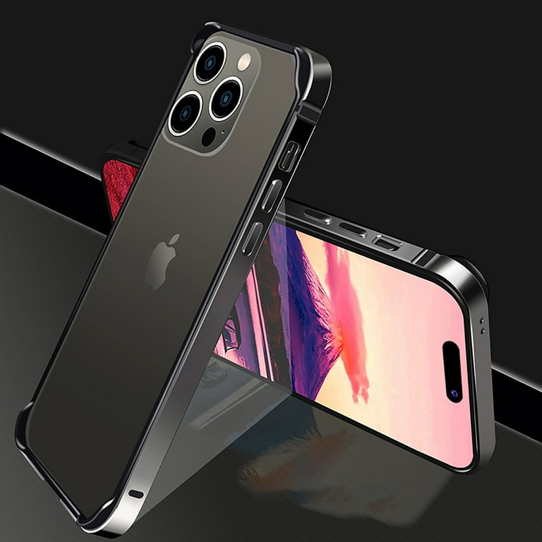 iPhone 14 Pro Case, TECH CIRCLE Aluminum Frame Metal Bumper Frame 