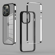 iPhone 14 Pro Case, TECH CIRCLE Slim Thin Shockproof Anti-Fall Clear Case Corners Protection Bumper Phone Case for Apple iPhone 14 Pro 6.1 inch 2022,Silver