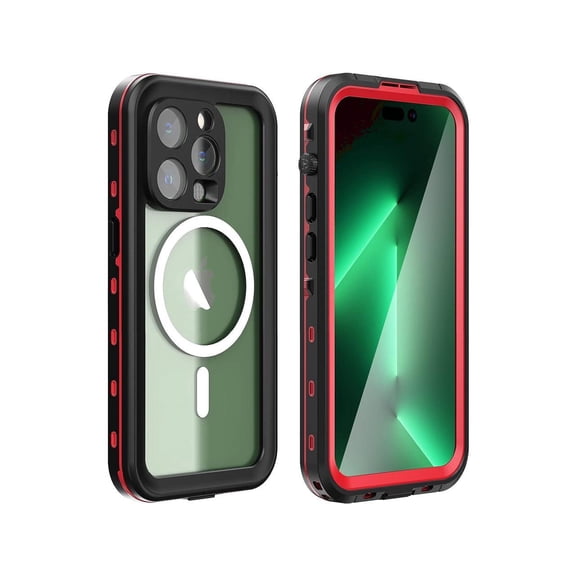 for iPhone 14 Pro Case Waterproof, Compatible with Magsafe Magnetic Protective iPhone 14 Pro Phone Case, Water Proof Mag Safe Magnet Shockproof Full Body Clear with Screen Protector