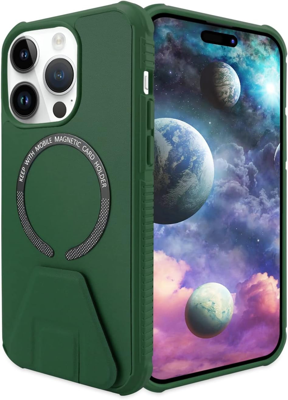 iPhone 14 Pro Cases with Kickstand with Magsafe] PU Leather