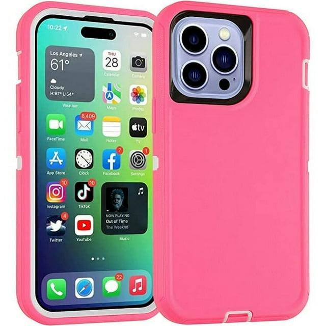 iPhone 14 Pro Heavy Duty Case {Shock Proof Case with 3 Layer Rubber