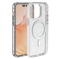 thumbnail image 1 of for iPhone 14 Pro Magnetic Case [Compatible with Magsafe], Clear Glitter Full Body Protective Cover Slim TPU Transparent Shockproof Bling Phone Case for iPhone 14 Pro 6.1", White, 1 of 7