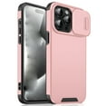 thumbnail image 1 of for iPhone 14 Pro Max 2-in-1 Phone Case, with Sliding Camera Lens Cover Military Grade Non-Slip Anti-fall Shockproof Heavy Duty Non-slip Protective Phone Case Cover for iPhone 14 Pro Max,Pink, 1 of 9