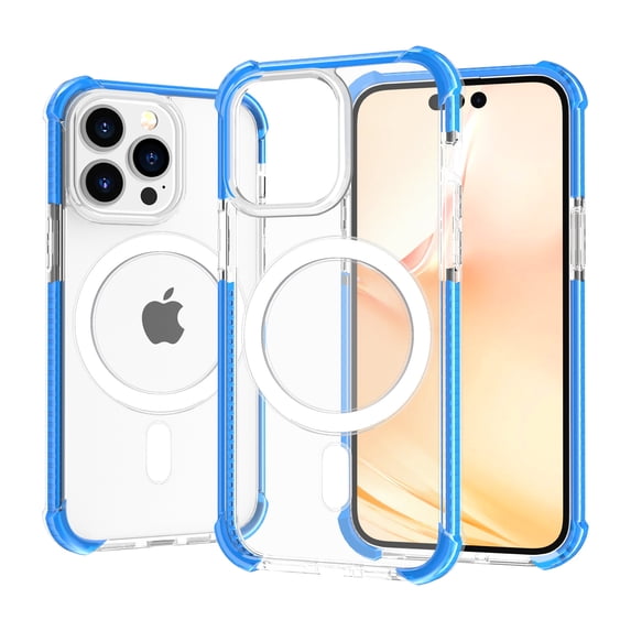 iPhone 14 Pro Max 6.7-inch Case,Allytech Compatible with MagSafe Slim Case Shockproof Rubber Cover for iPhone 14 Pro Max,Blue