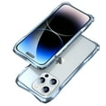 thumbnail image 1 of for iPhone 14 Pro Max Bumper, Aluminum Metal Frame Shockproof & Carbon Fiber Back Patch & Lens Protector Shock Absorbent Raised Edge Protection for iPhone 14 Pro Max 6.7 inch - Blue, 1 of 12