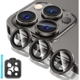 thumbnail image 1 of for iPhone 14 Pro / iPhone 14 Pro Max Camera Lens Protector, 9H Tempered Glass Camera Cover Screen Protector Metal Individual Ring Protector for iPhone 14Pro 6.1 inch iPhone 14 ProMax 6.7 inch 2022, 1 of 5