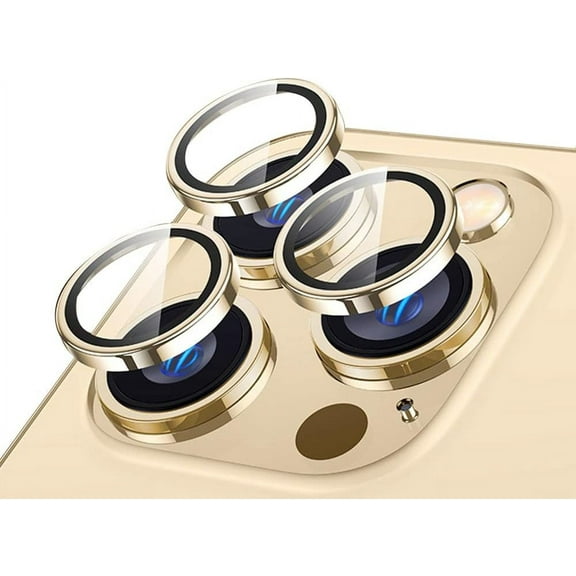 for iPhone 14 Pro Max Camera Protector, iPhone 14 ProCamera Lens Protector Anti-Scratch 9H Tempered Glass Camera Lens Screen Protector for iPhone 14 Pro 6.1" / iPhone 14 Pro Max 6.7", Gold