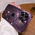 thumbnail image 1 of for iPhone 14 Pro Max Case 6.7 inch 2022, Magnetic Cute Pattern Luxury Cover [Support for Magsafe], Elegant Electroplate Camera Protection Screen Protector Phone Case for Girls Women -Purple, 1 of 6