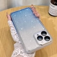 thumbnail image 1 of for iPhone 14 Pro Max Case Bling Glitter Gradient Cute Cover, Shockproof Cute Anti-Yellow Soft Elegant Phone Case for Girls Women Screen Protector Slim Camera Protection Crystal Case -Blue, 1 of 10