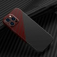 thumbnail image 1 of for iPhone 14 Pro Max Case, Carbon Fiber Texture TPU Ultra Thin Lightweight Premium Soft Silicone Dustproof Cover Shockproof Anti-Scratch, Anti-Slip, Anti-Fingerprint Cover 6.7 inch 2022,Blackred, 1 of 8