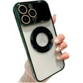 thumbnail image 1 of for iPhone 14 Pro Max Case Clear Magnetic [ Compatible with MagSafe ], Full Camera Protection Slim Thin Soft Plating Back Cover for iPhone 14 Pro Max Phone Case for Women Men - Green, 1 of 10