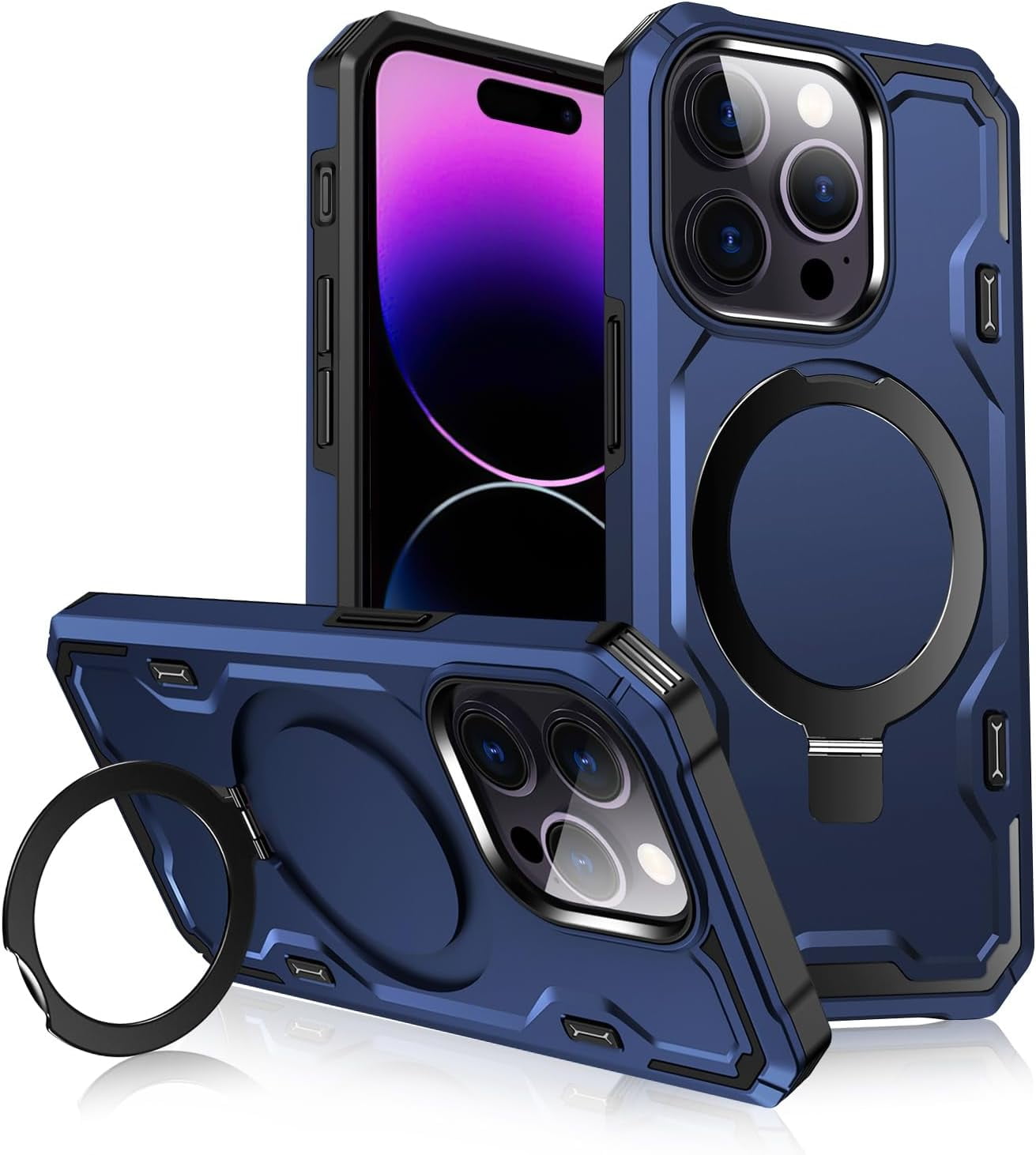 for iPhone 14 Pro Max Case, [Compatible with Magsafe] [Invisible Built ...