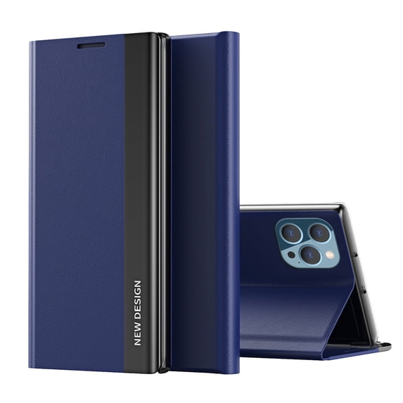 iPhone 14 Pro Max Case and Cover, Allytech Magnetic Closure PU Leather Shockproof Anti-Scratch Hands Free Kickstand Protective Case for iPhone 14 Pro Max 6.7" 2022, Darkblue