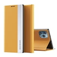 thumbnail image 1 of iPhone 14 Pro Max Case and Cover, Allytech Magnetic Closure PU Leather Shockproof Anti-Scratch Hands Free Kickstand Protective Case for iPhone 14 Pro Max 6.7" 2022, Yellow, 1 of 8