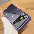 thumbnail image 1 of for iPhone 14 Pro Max Case Crystal Clear with Camera Lens Protector Luxury Plating Transparent Shockproof Anti-Scratch Soft TPU Phone Cases for Women Men-Purple, 1 of 12