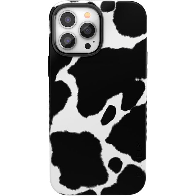 iPhone 14 Pro Max Case Current Mood Cow Print Compatible with