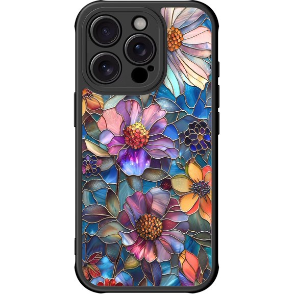 for iPhone 14 Pro Max Case Cute, Aesthetic Floral Hard Shell, Compatible with Magsafe, Trendy Unique Cool Retro Coquette Protective Slim Phone Cover for Women Girls, Vibrant Defined Blossoms