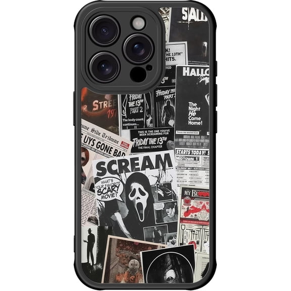for iPhone 14 Pro Max Case Cute, Aesthetic Floral Hard Shell, Compatible with Magsafe, Trendy Unique Cool Retro Western Coquette Protective Slim Phone Cover for Women Girls, Scream