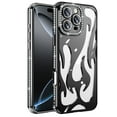 thumbnail image 1 of for iPhone 14 Pro Max Case with Diamond Frame & Hollow-out Back, Ultra Slim Lightweight PC Protective Phone Cover, Glitter Skin-Friendly Shockproof Cooling Design, Heat Dissipation, Black, 1 of 6