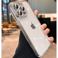 thumbnail image 1 of for iPhone 14 Pro Max Case 𝟮𝟬𝟮𝟯 𝗡𝗘𝗪 with Full Camera Protection, [Far Beyond Official Color] [Military Grade Drop Tested] Metallic Glossy Clear Case Designed for Women Men 6.7”,Cool Silver, 1 of 17
