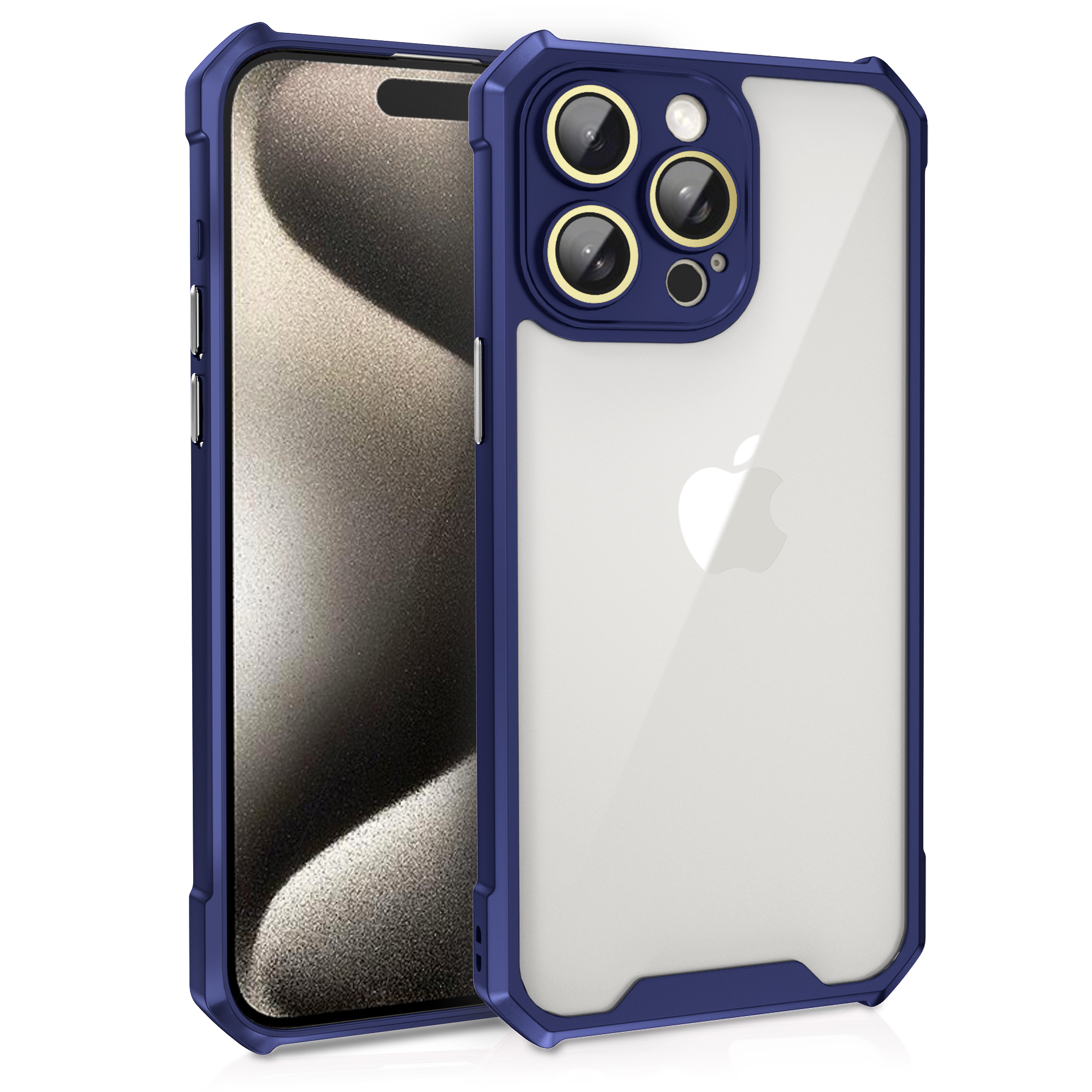 for iPhone 14 Pro Max Case with Glass Camera Lens Protector Film