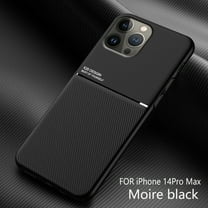 for iPhone 14 Pro Max Case, Luxury Ultra Slim with Magnetic Matte Dual Layer Shockproof Bumper Frame Drop Protection Hybrid Phone Case Cover for iPhone 14 Pro Max 6.7 inch,Black