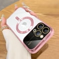thumbnail image 1 of for iPhone 14 Pro Max Case Magnetic Clear Full Camera Protection [Compatible with MagSafe] Luxury Plating Transparent Shockproof Anti-Scratch Soft TPU Phone Cases for Women Men-Rose Gold, 1 of 11
