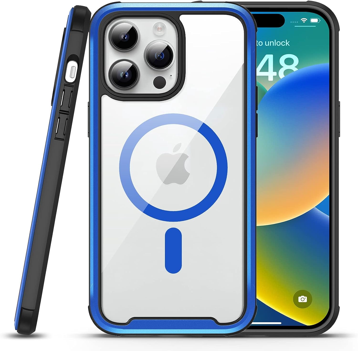 for iPhone 14 Pro Max Case Magnetic, [Compatible with MagSafe & 3X ...